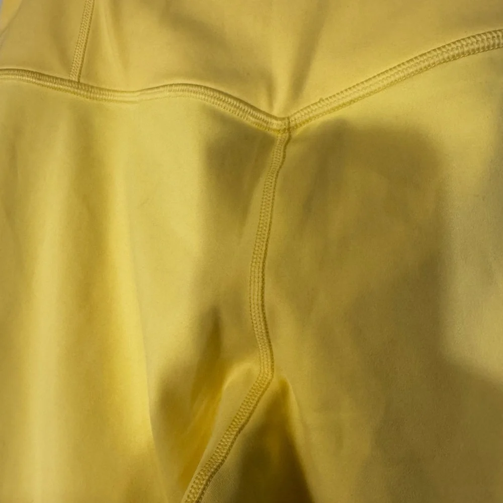 Athleta Vibrant Yellow & White Ultra High Rise Elation Tight NWT